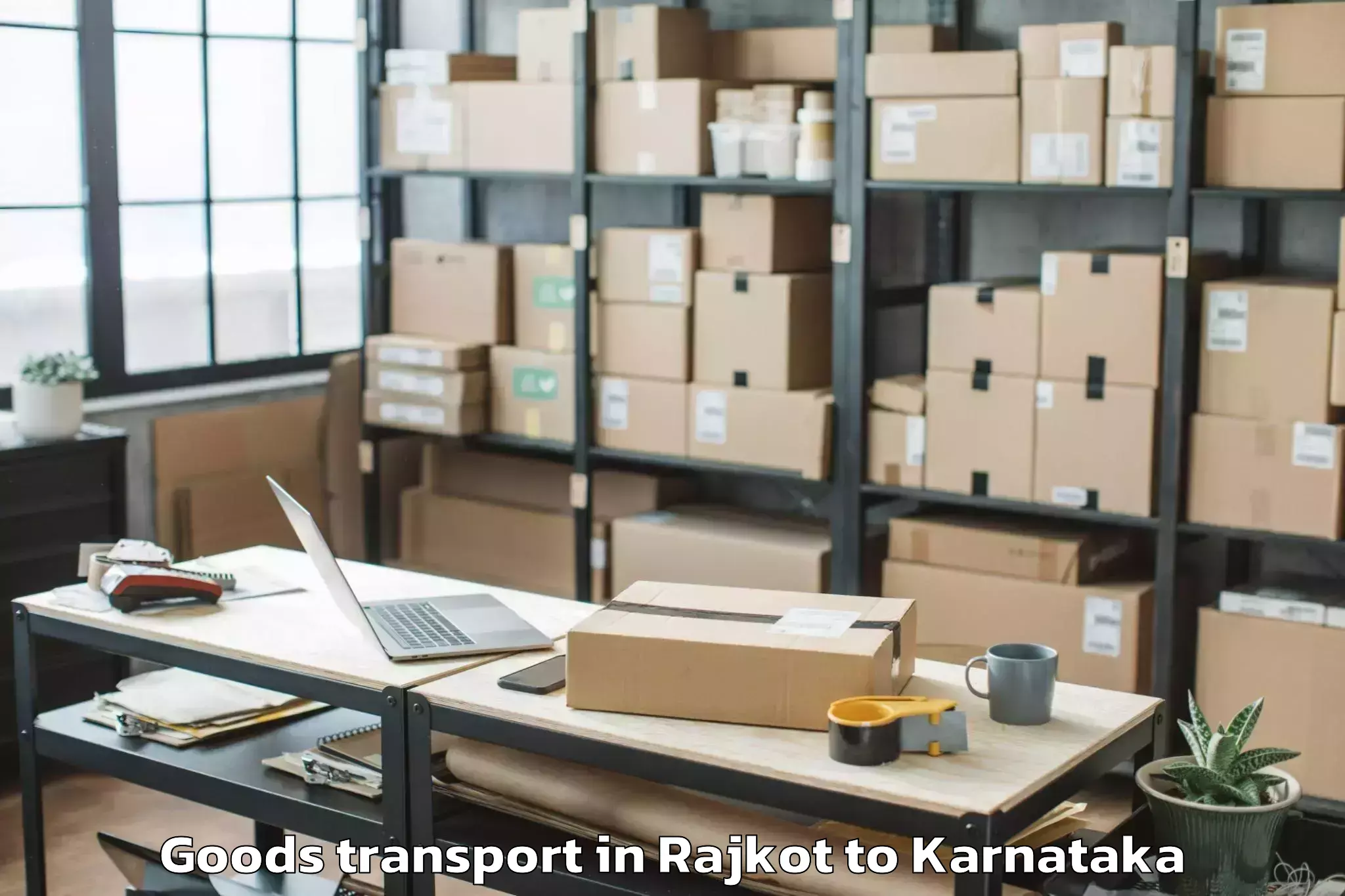 Affordable Rajkot to Closepet Goods Transport